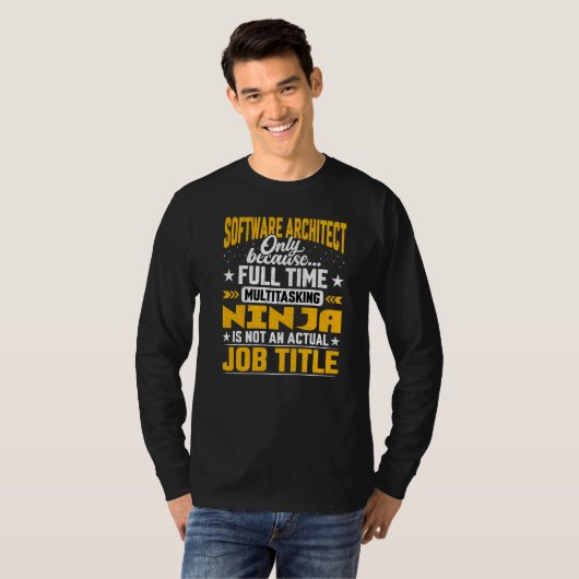 T-shirt Logiciel Architect Job Title Concepteur de logicie (Devant entier)