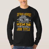 T-shirt Logiciel Architect Job Title Concepteur de logicie (Devant)
