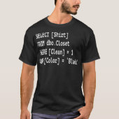 T-shirt Logiciel de programmation de codage amusant SQL Da (Devant)