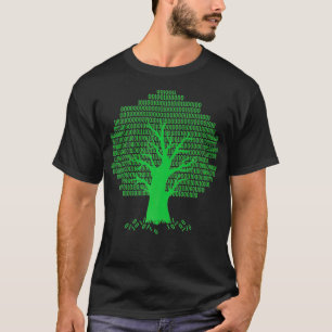 T-shirt Logiciel de programmeur informatique Binary Tree