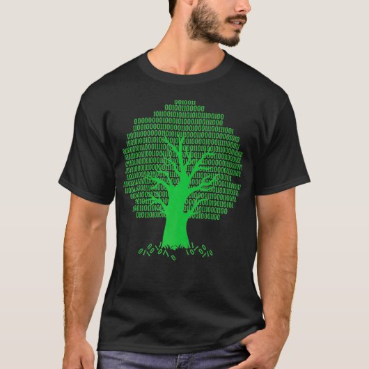 T-shirt Logiciel de programmeur informatique Binary Tree (Devant)
