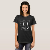 T-shirt Logique booléenne Vivante et Morte Chat programmeu (Devant entier)