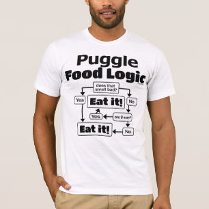 T-shirt Logique de nourriture de Puggle