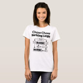 T-shirt Logique d'écorçage Chow Chow (Devant entier)