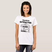 T-shirt Logique d'écorçage Yorkie (Devant entier)