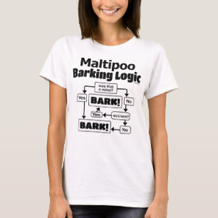T-shirt Logique d'écorcement de Maltipoo
