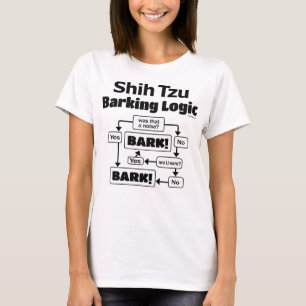 T-shirt Logique d'écorcement de Shih Tzu