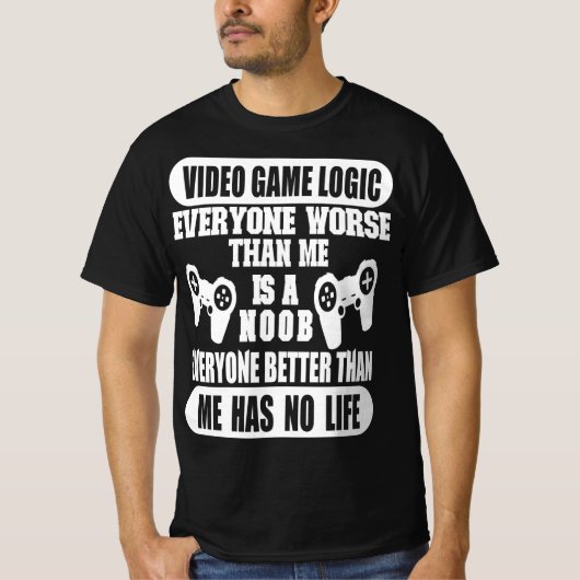 T-shirt Logique du jeu vidéo (Devant)