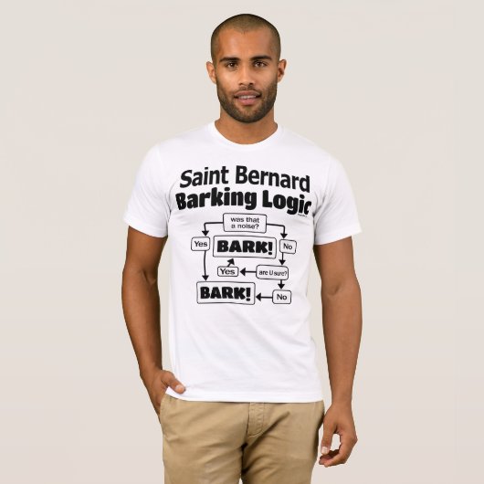 T-shirt Logique Saint Bernard Barking (Devant entier)