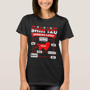 T-shirt Logique Shih Tzu d'aboiement