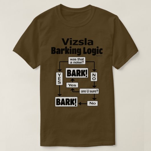 T-shirt Logique Vizsla Barking  (Design devant)