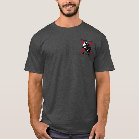 T-shirt Logo 1 de l'Alabama de moto (Devant)