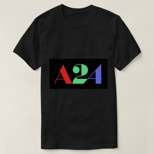 T-shirt Logo A24 Multicolor (Design devant)