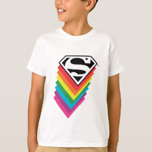 T-shirt Logo à arc-en-ciel superman
