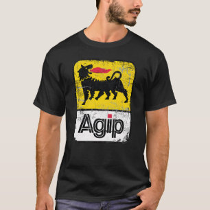T-shirt Logo Agip Lubrifiants 1968, 1998 Version en état d
