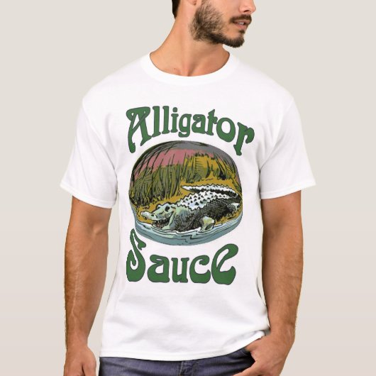 T-shirt Logo Alligator Sauce (Devant)