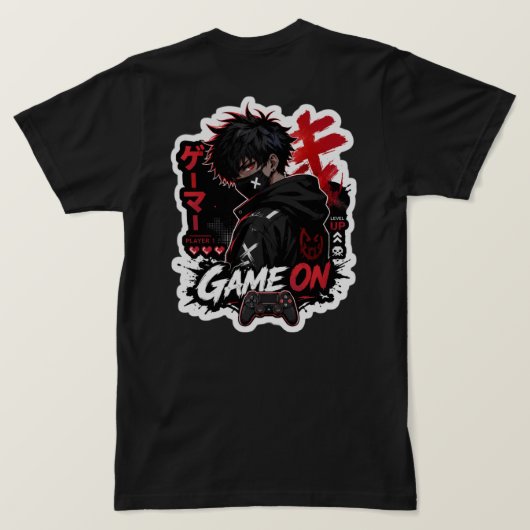 T-Shirt Logo Anime Gaming (Design dos)