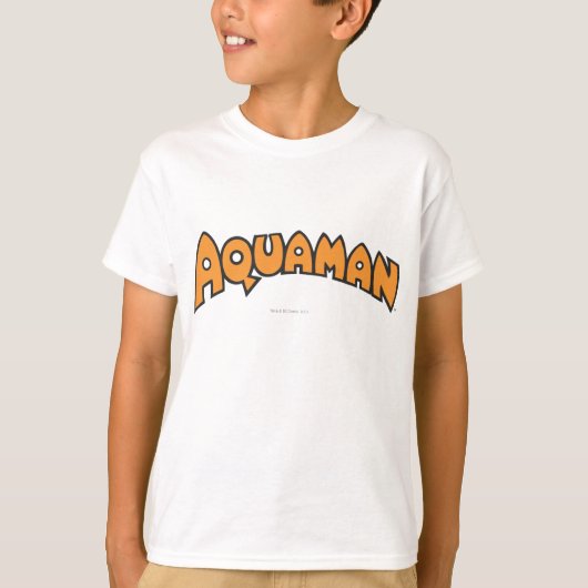 T-shirt Logo Aquaman Orange (Devant)