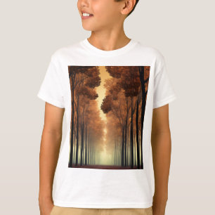 T-Shirt Logo Arbre Forêt Enfants T Nature Aventu