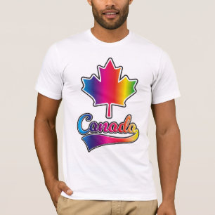 T-shirt logo arc-en-ciel de la fierté du Canada