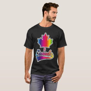 T-shirt logo arc-en-ciel de la fierté du Canada