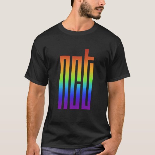 T-shirt Logo arc-en-ciel NCT (Devant)