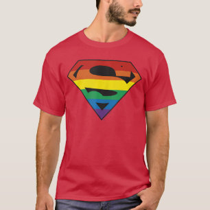 T-shirt Logo arc-en-ciel Superman DC Comics Pride Small v
