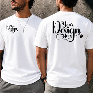T-shirt Logo avant et arrière Personnalisation de l'image
