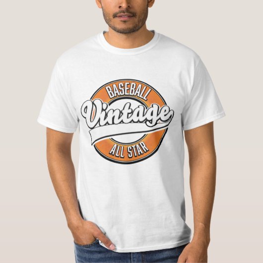 T-shirt Logo baseball vintage. (Devant)