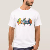 T-shirt Logo Batman Neon/80s Graffiti (Devant)