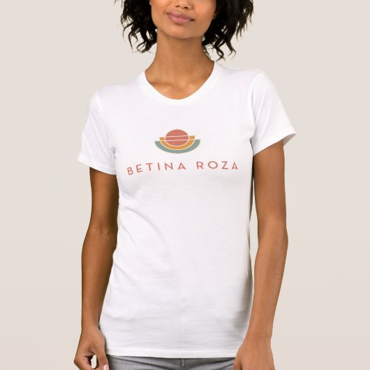 T-shirt Logo Bella Canvas Betina Roza (Devant)