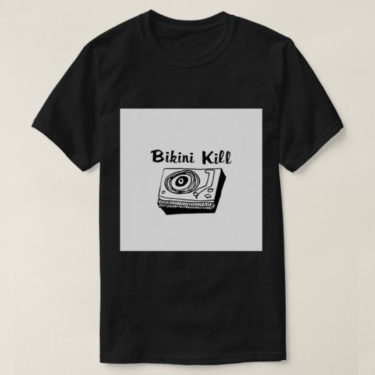 T-shirt Logo Bikini Kill - Black Pin (Design devant)