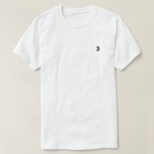 T-shirt Logo Bitcoin en ligne art (Noir ₿)