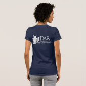 T-shirt Logo blanc et bleu de Knickerbocker (Dos entier)