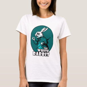 T-shirt Logo blanc Teal de lapin