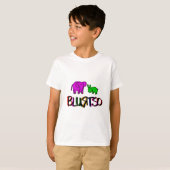 T-shirt logo bleu vert et rose (Devant entier)