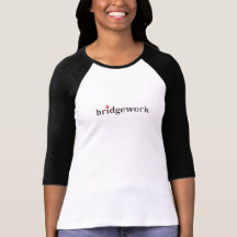 Logo Bridgework - Raglan à 3/4 tamis pour femmes