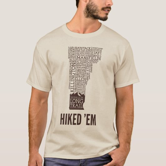 T-Shirt (Logo Brown) - Long Trail du Vermont (Devant)