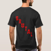 T-shirt logo brutal de citrouille (Dos)