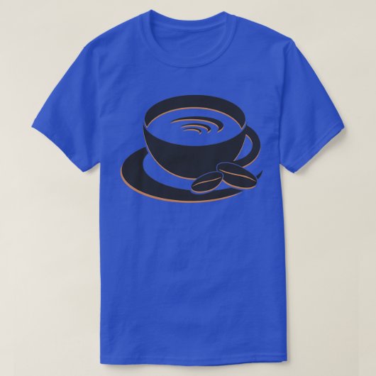 T-shirt logo café noir (Design devant)