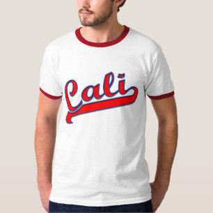 T-shirt Logo Cali California Red and Blue Tee