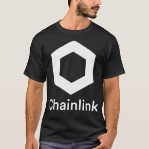 T-shirt Logo Chainlink LINK, Logo Crypto Chainlink Blockch