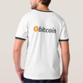 T-shirt Logo classique Bitcoin design double face (Dos)