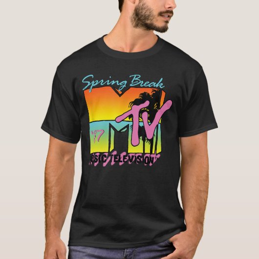 T-shirt Logo Classique MTV Spring Break 87 (Devant)