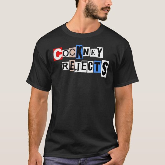 T-SHIRT LOGO =COCKNEY REJECTS   (Devant)