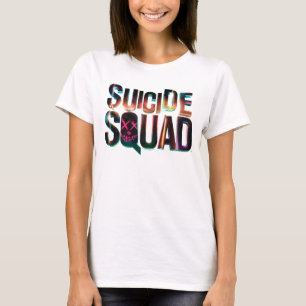 T-shirt Logo coloré de lueur du peloton de suicide