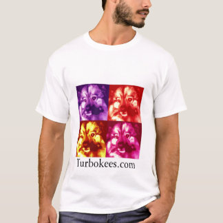 T-shirt logo coloré par quadruple de Turbokees.com