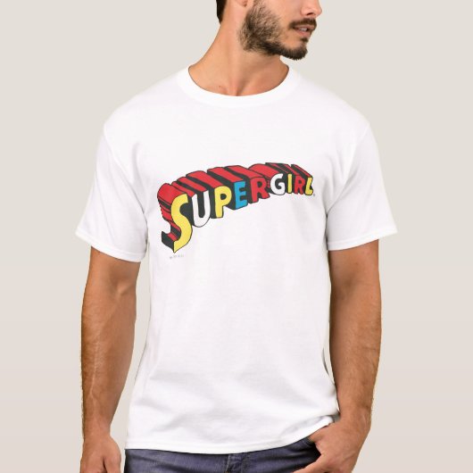 T-shirt Logo couleur super fille (Devant)