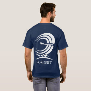 T-shirt Logo couleur unique Quesst de la NASA bleu superso
