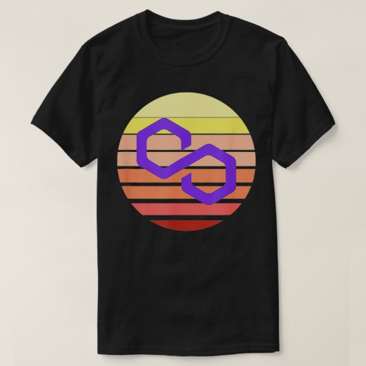 T-shirt Logo Cryptocur en Polygone MATIQUE (Design devant)